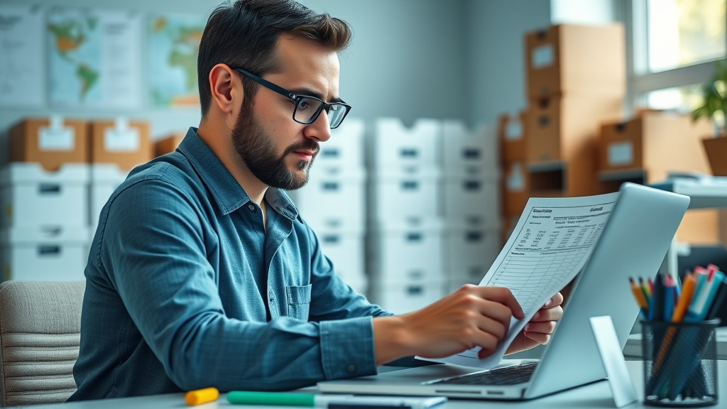 Resource allocation nonprofits - financial manager in nonprofit office reviewing allocation spreadsheets with colored markers for cost allocation best practices