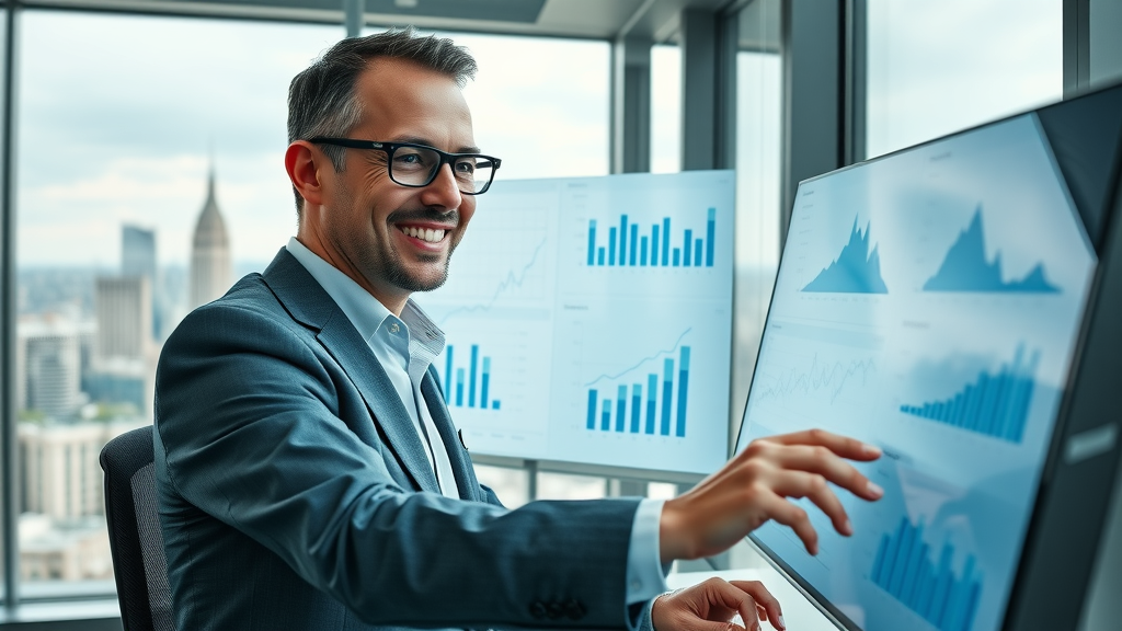 sleek nonprofit accounting software dashboard with financial graphs, nonprofit financial report technology