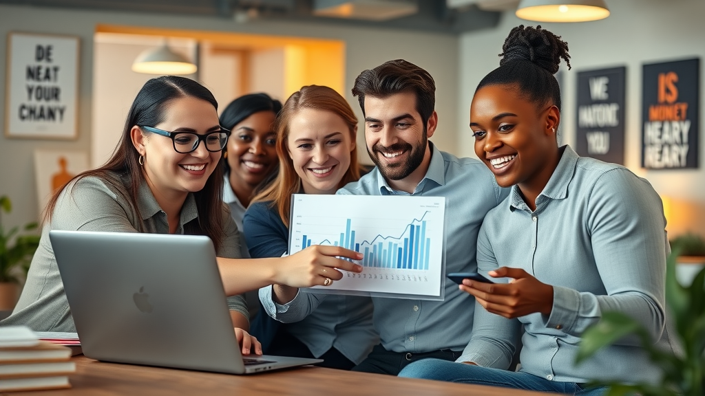 Nonprofit professionals collaborating on nonprofit financial management
