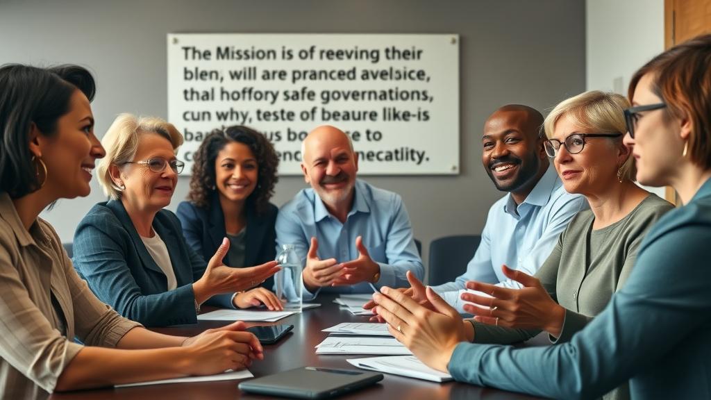 diverse nonprofit board members collaborating on governance models, nonprofit board governance, governance practices