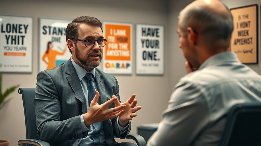 HR manager conducting stay interview to reduce staff turnover and improve employee engagement