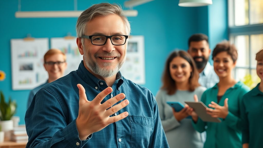 Inspiring nonprofit leader, empowering diverse team, building sustainability in nonprofits, collaborative workspace