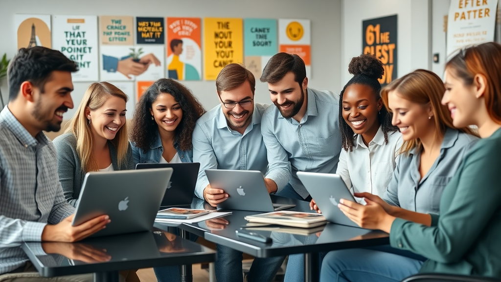 technology solutions for nonprofits team collaborating modern office