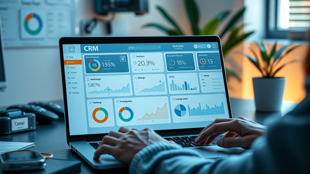 Dashboard view of CRM software utilized for customer retention rate improvement