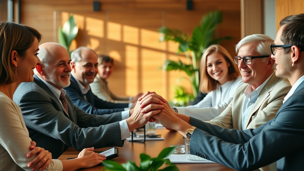 Board directors fostering trust and unity for positive board culture in effective board management.