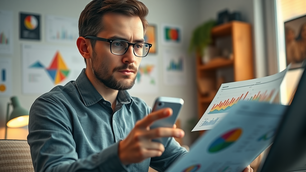 AI for Nonprofits - data analyst reviewing AI-generated visual reports for improved data analysis and program effectiveness